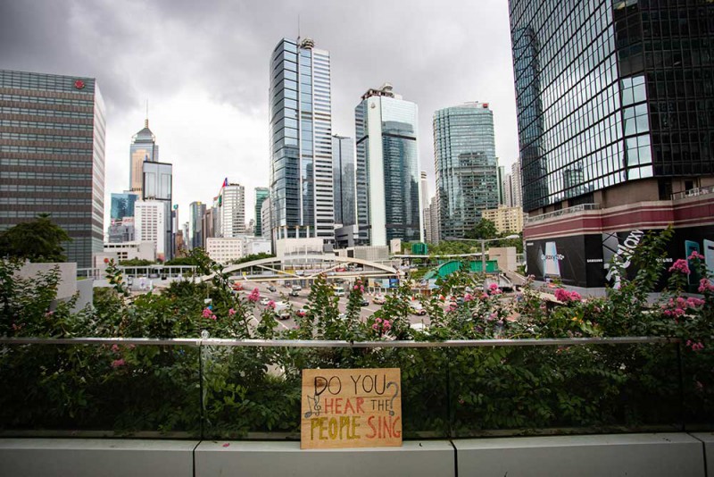 Hồng Kông trong những ngày biểu tình (Ảnh: Bow LeTrinh)