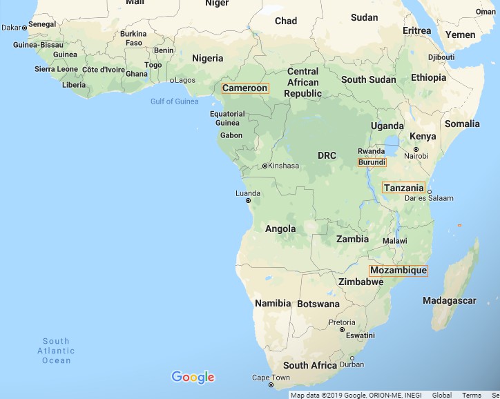 Bốn quốc gia mà Viettel đang có hoạt động - Google Map