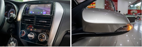 Ảnh 8  Toyota Vios 2020 có màn hình cảm ứng 7 inch, gương chỉnh/gập điện kèm báo rẽ trên bản E MT