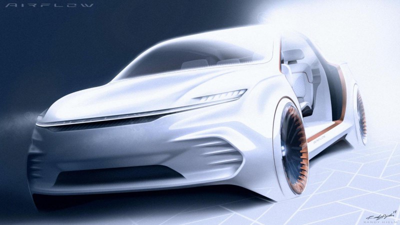 Nguyên bản của FCA Airflow Vision Concept là chiếc Chrysler Pacifica Plug-in Hybrid
