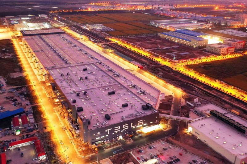 Toàn cảnh nhà máy Tesla tại Thượng Hải