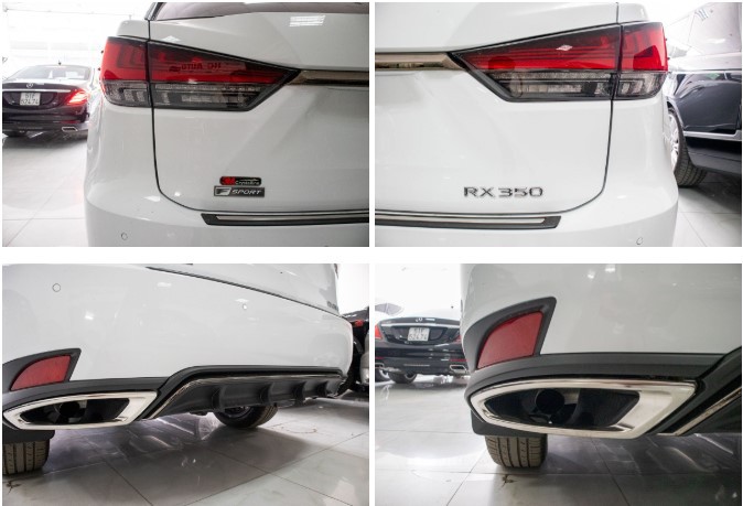 Lexus RX350 F-Sport 2020 có cản sau hầm hố