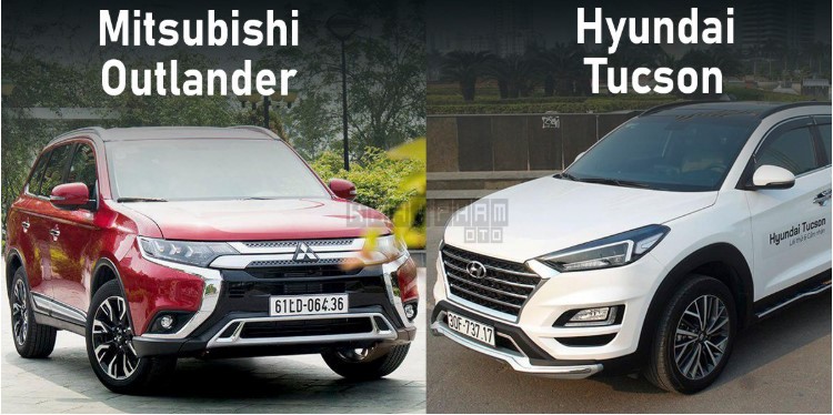 So sánh xe Mitsubishi Outlander 2020 và Hyundai Tucson 2020 hiện là 2 xe rẻ nhất phân khúc CUV - Ảnh Khải Phạm