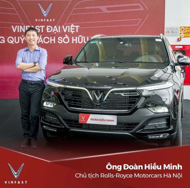 Ông chủ Rolls-Royce Việt Nam nhận xe VinFast LUX SA2.0.