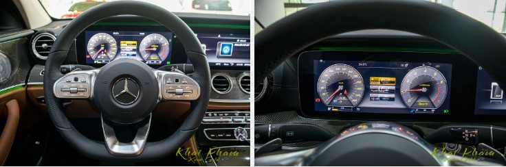 So sánh xe Mercedes-Benz E 300 AMG 2020 với Lexus ES 250 2020: Vô-lăng