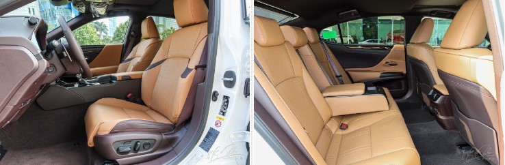 So sánh xe Mercedes-Benz E 300 AMG 2020 với Lexus ES 250 2020 về ghế ngồi