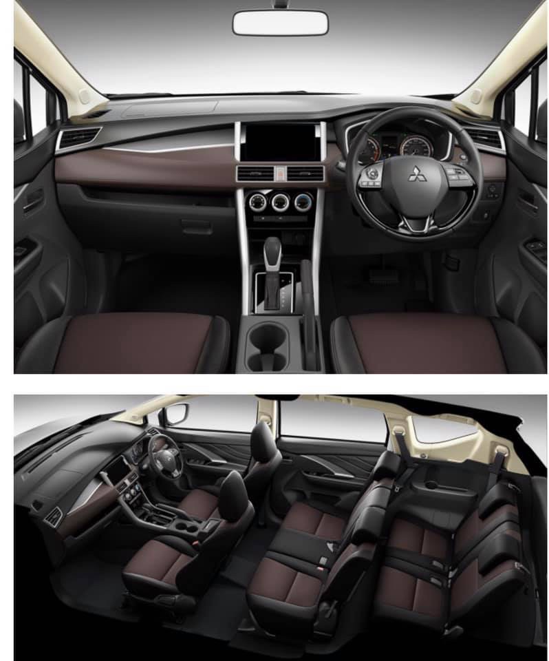 Không gian nội thất trên Mitsubishi Xpander Cross 2020 tại thị trường nước ngoài.