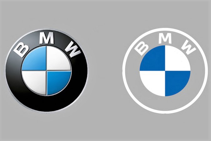 So sánh logo mới và logo cũ của BMW.