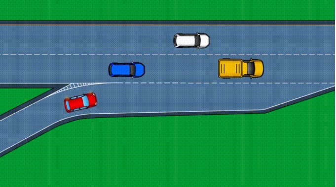 Cách nhập làn ô tô an toàn khi vào đường cao tốc
