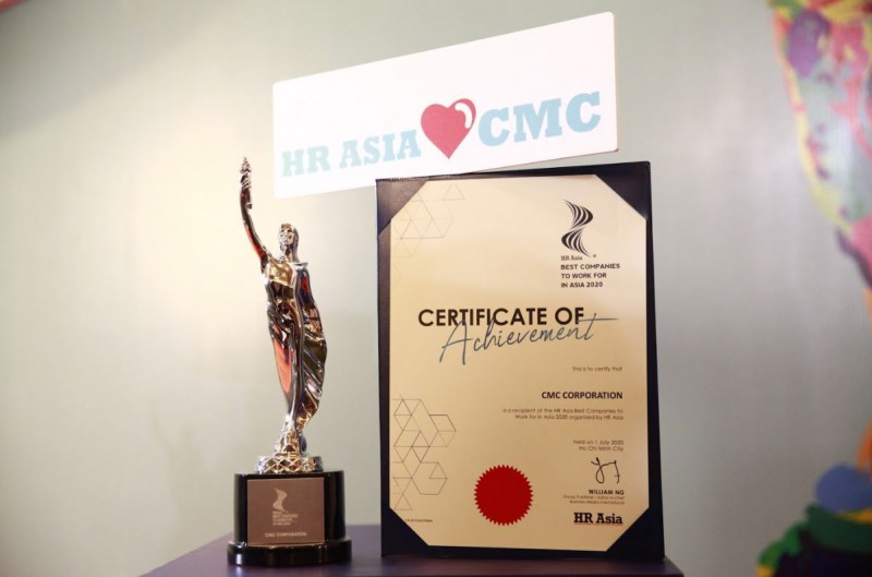 Đây là lần đầu tiên Tập đoàn Công nghệ CMC nhận được giải thưởng HR Asia Awards