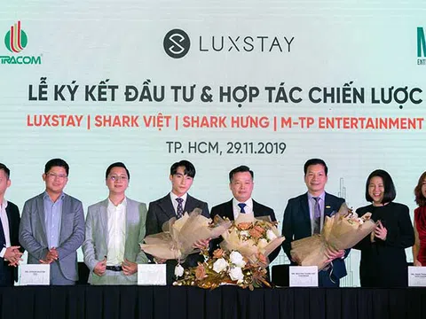 Sơn Tùng M-TP hợp tác cùng bốn 'cá mập' đầu tư vào Luxstay
