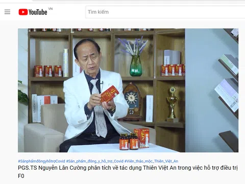 Thực phẩm bảo vệ sức khỏe Viên Thảo Mộc Thiên Việt An Queen H2VV đang “thổi phồng” công dụng