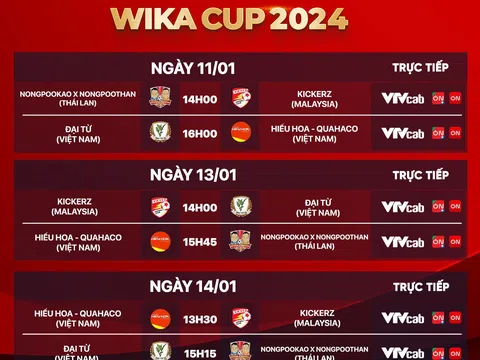 Việt Nam lần thứ 2 tổ chức Giải bóng đá 7 người quốc tế Cúp Wika 2024