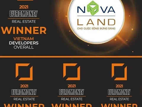 Novaland được vinh danh 'Nhà phát triển bất động sản xuất sắc Việt Nam 2021'