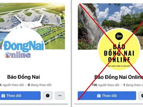 Xuất hiện trang facebook giả mạo Báo Đồng Nai online