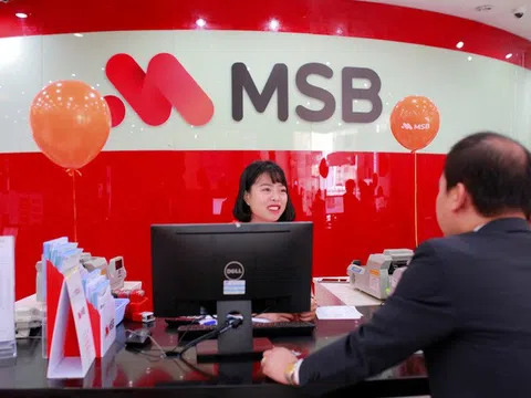 MSB báo lãi trước thuế hơn 4.600 tỷ sau 10 tháng