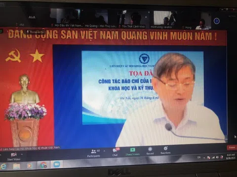 Liên hiệp các Hội Khoa học và Kỹ thuật Việt Nam tọa đàm trực tuyến với các cơ quan báo chí trực thuộc