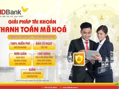 HDBank triển khai giải pháp tài khoản thanh toán mã hóa siêu tiện lợi cho doanh nghiệp