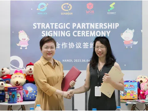 Công ty truyền thông Sconnect Việt Nam “bắt tay” Leadjoy phát triển thương hiệu Wolfoo tại Trung Quốc