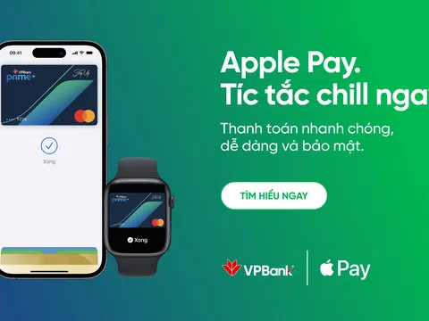 Apple Pay giúp khách hàng của VPBank thanh toán một cách dễ dàng, an toàn và riêng tư