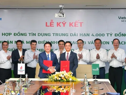 Vietcombank tài trợ 4.000 tỷ đồng cho dự án Nhà máy điện Nhơn Trạch 3 và 4 của PV Power