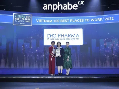 Dược Hậu Giang vào top 100 nơi làm việc tốt nhất Việt Nam
