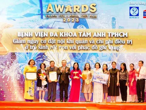 Phác đồ “giờ vàng” của Bệnh viện Tâm Anh được tôn vinh là một trong 12 thành tựu y khoa Việt Nam năm 2023